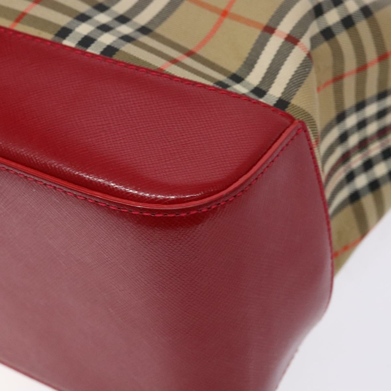 【日本直送】BURBERRY Nova 格紋手提包帆布米色金色正品 138832-14
