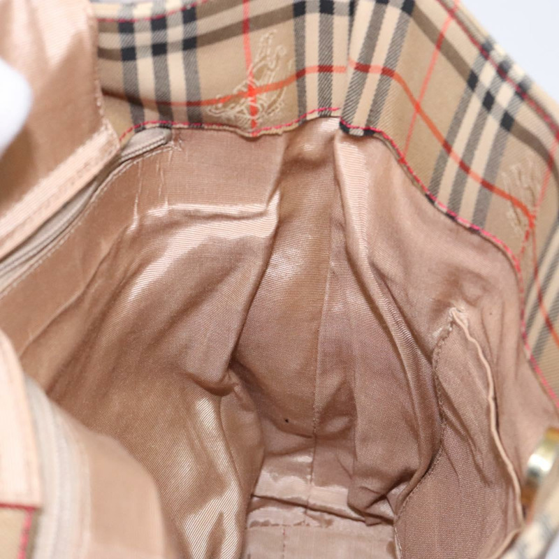 【日本直送】BURBERRY Nova 格紋手提包帆布米色金色正品 138832-16