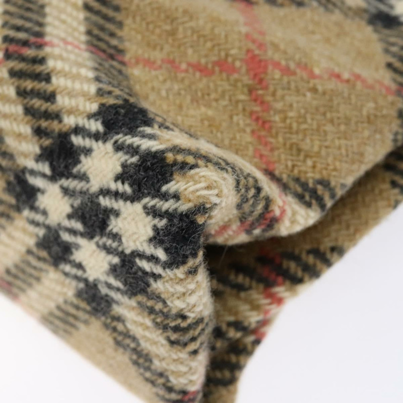 【日本直送】BURBERRY Nova 格紋手提包 羊毛 米色金色 正品 138834-14