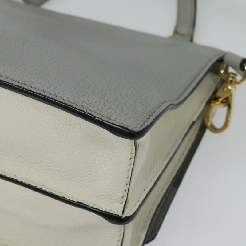 【日本直送】Miu Miu 手提包 皮革 2 向 灰金色 正品 yk19199V-18