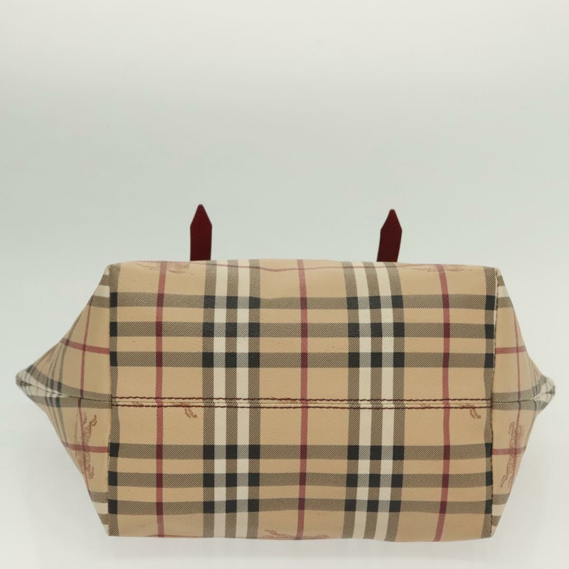 【日本直送】BURBERRY Nova 格紋托特包 PVC 米色金色 正品 138833-4