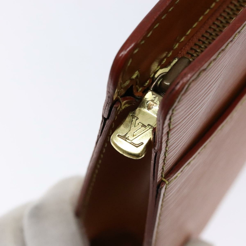 【日本直送】路易威登 Epi Pochette Homme 包棕色 Zipangu 金色 M52528 LV 授權 138621-7