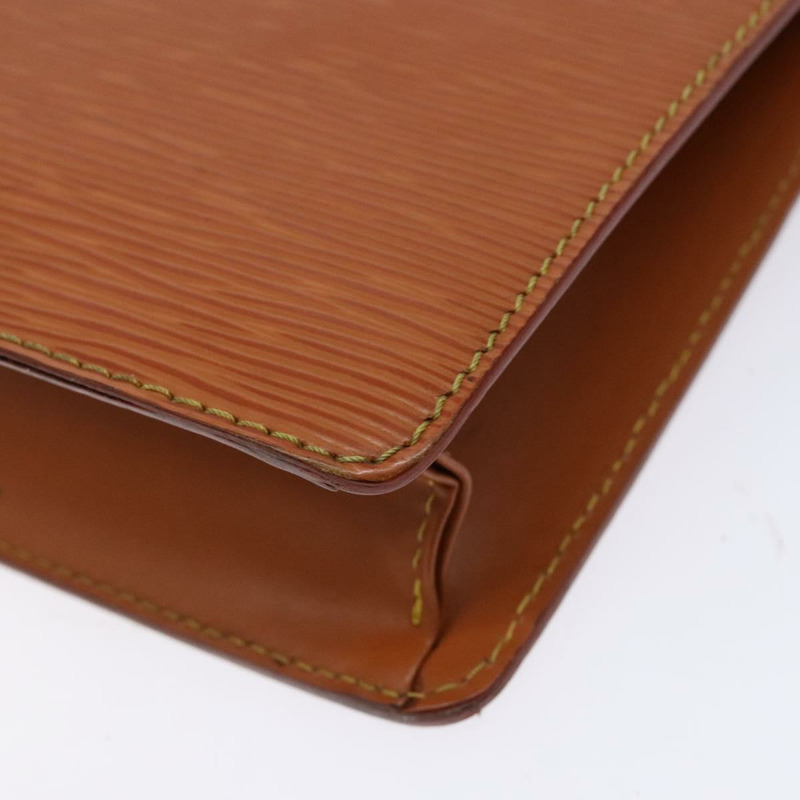 【日本直送】路易威登 Epi Pochette Homme 包棕色 Zipangu 金色 M52528 LV 授權 138621-14