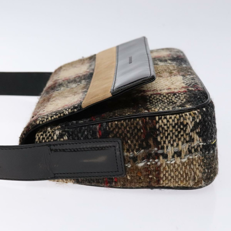 【日本直送】BURBERRY Nova 格紋肩背包 羊毛 米色 正品 137662-3