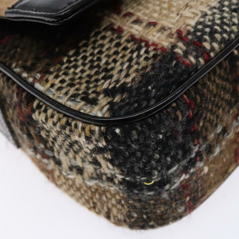 【日本直送】BURBERRY Nova 格紋肩背包 羊毛 米色 正品 137662-13