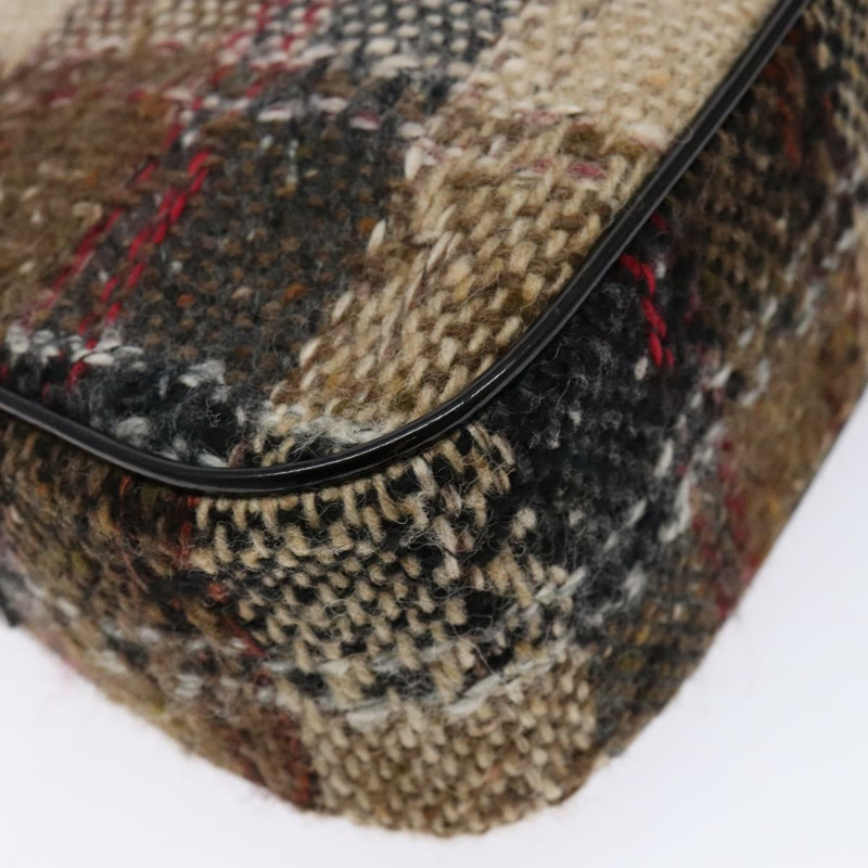 【日本直送】BURBERRY Nova 格紋肩背包 羊毛 米色 正品 137662-15