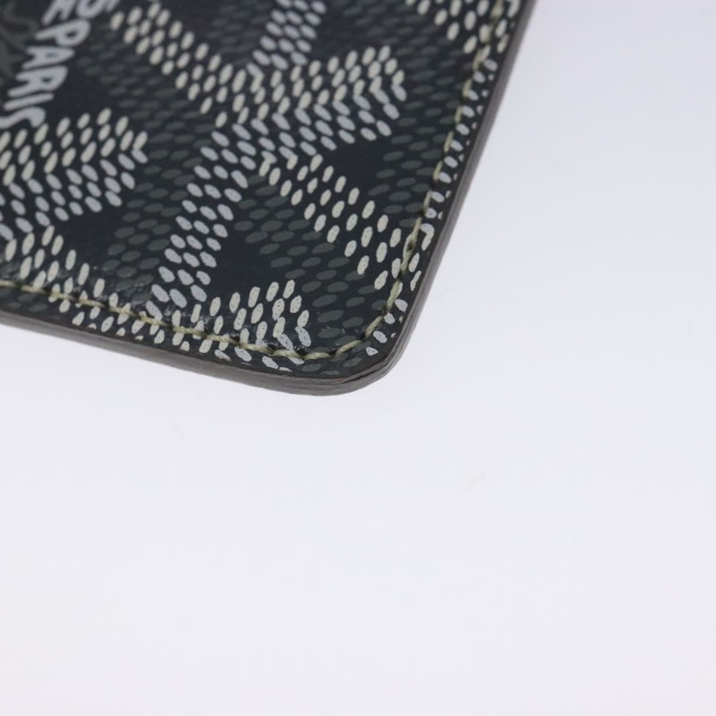 【日本直送】GOYARD 人字紋眼鏡盒 皮革 灰色 銀色 正品 129770M-6