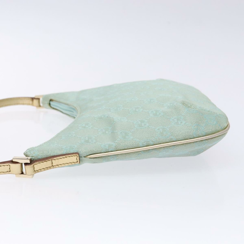 【日本直送】GUCCI GG 帆布配件袋淺藍金色 005 0813 正品 ki5876-3