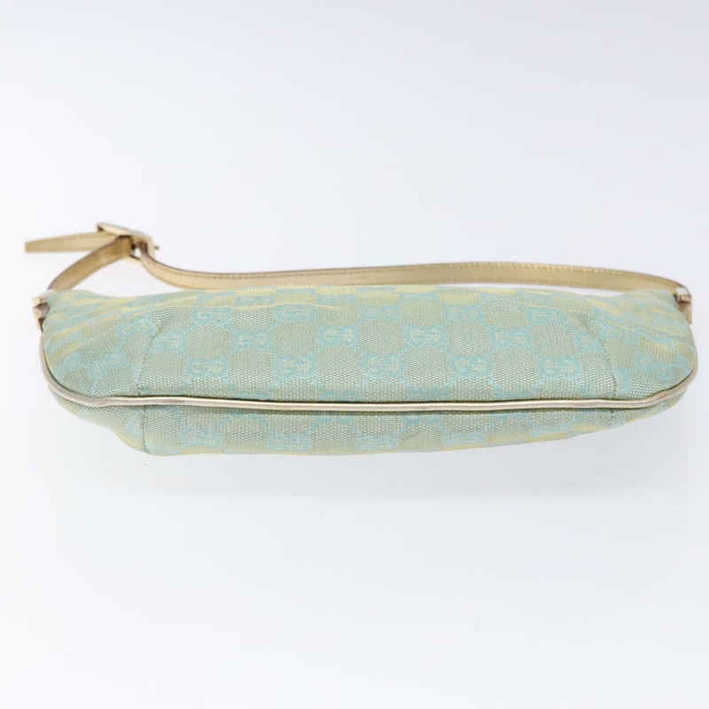 【日本直送】GUCCI GG 帆布配件袋淺藍金色 005 0813 正品 ki5876-4