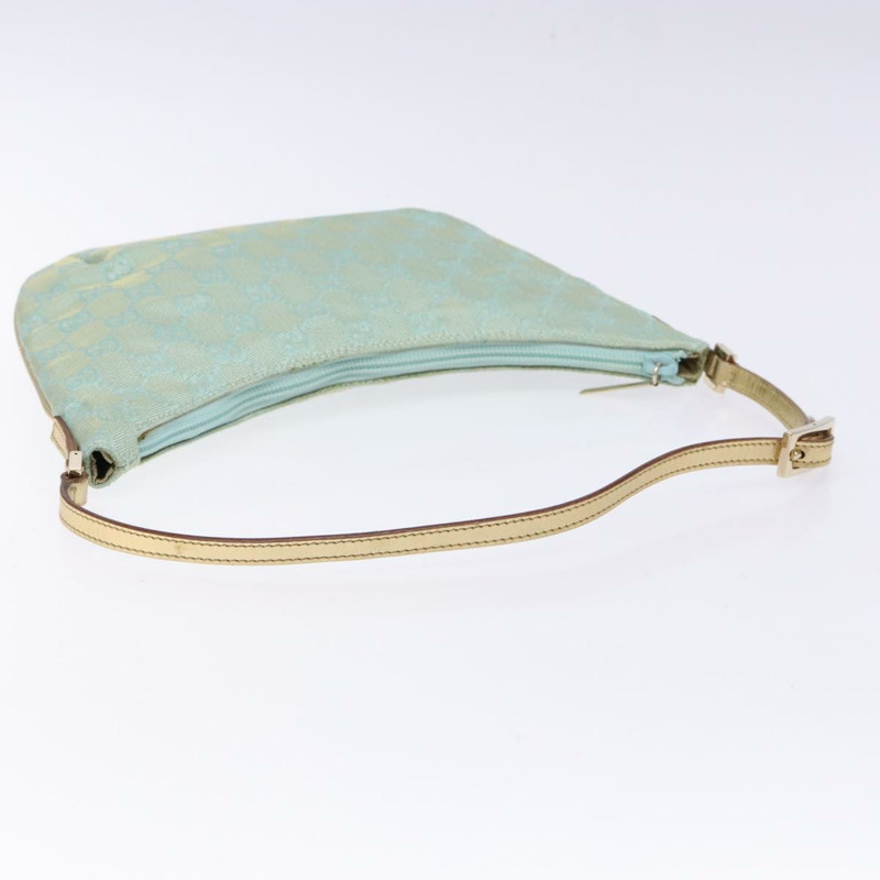【日本直送】GUCCI GG 帆布配件袋淺藍金色 005 0813 正品 ki5876-6