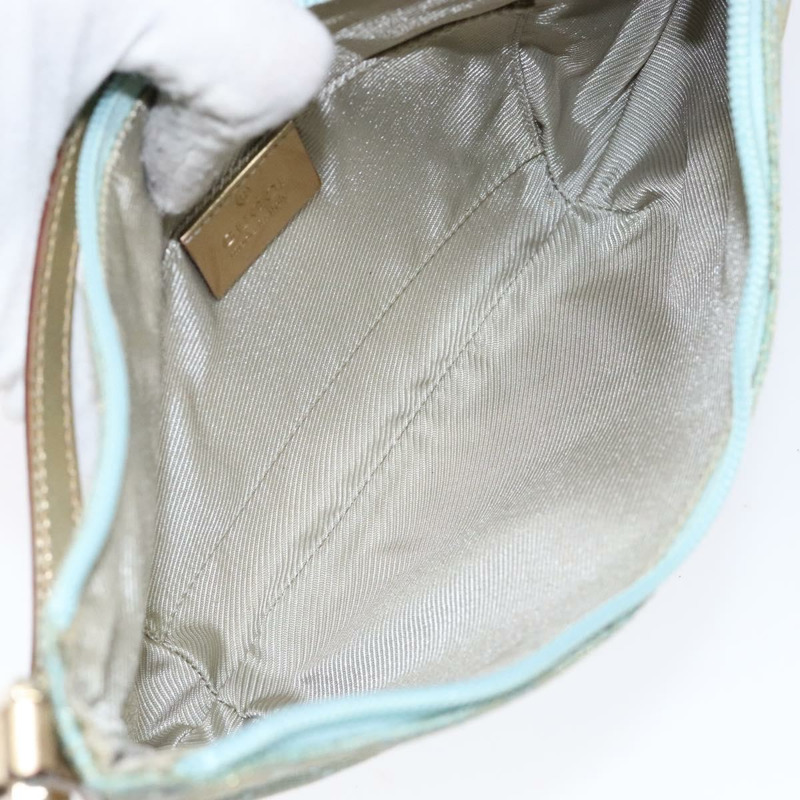 【日本直送】GUCCI GG 帆布配件袋淺藍金色 005 0813 正品 ki5876-10