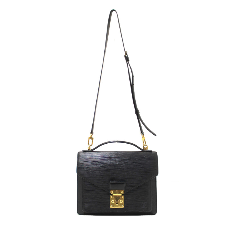 Louis Vuitton Black Epi Leather Monceau Bag-1