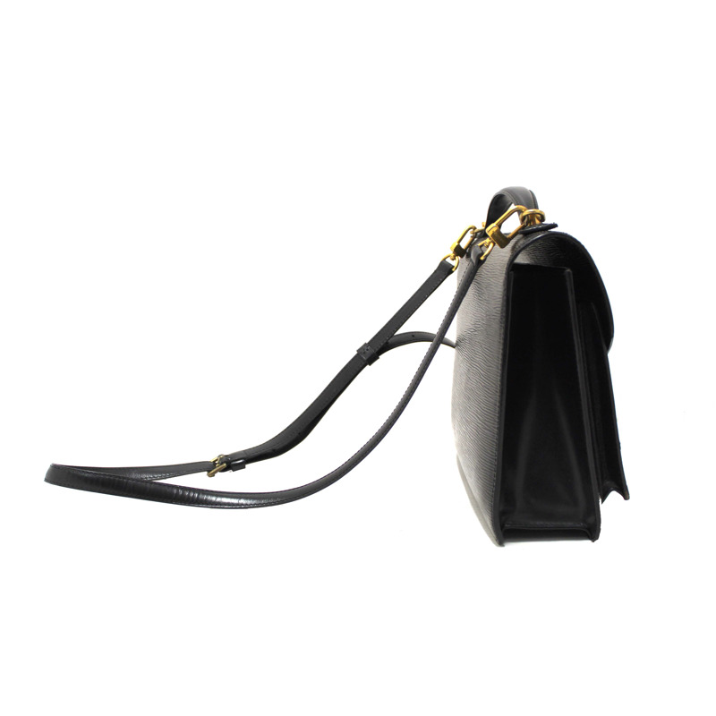 Louis Vuitton Black Epi Leather Monceau Bag-4