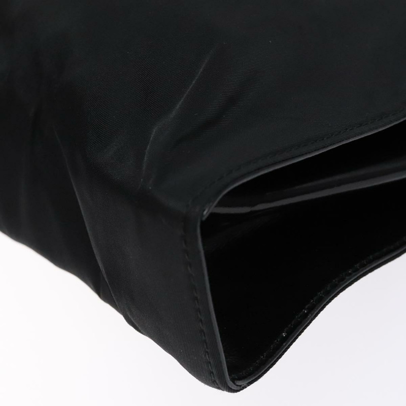 【日本直送】PRADA 單肩包 尼龍琺瑯 黑銀 正品 bs28691-8