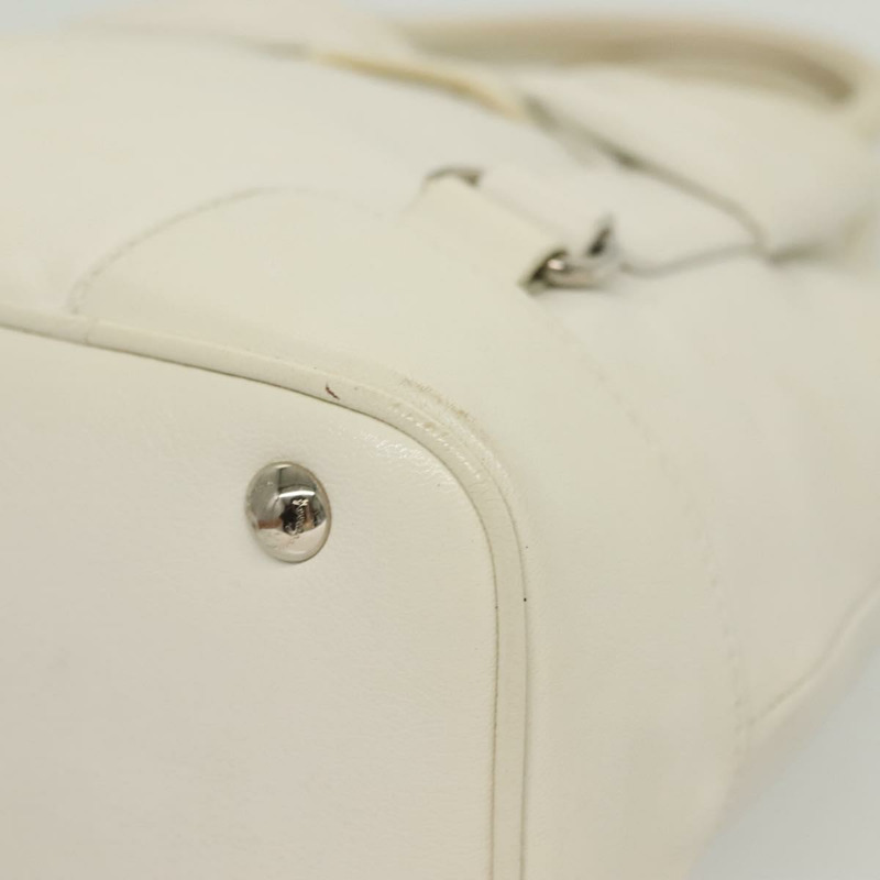 【日本直送】Salvatore Ferragamo Vala 手提包 皮革 白銀 正品 139276-13