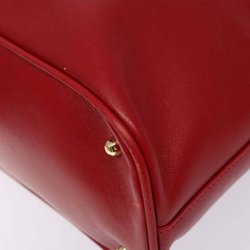 【日本直送】GUCCI 竹節手提包 皮革 2 向 紅金色 000 2214 0289 正品 139463-13