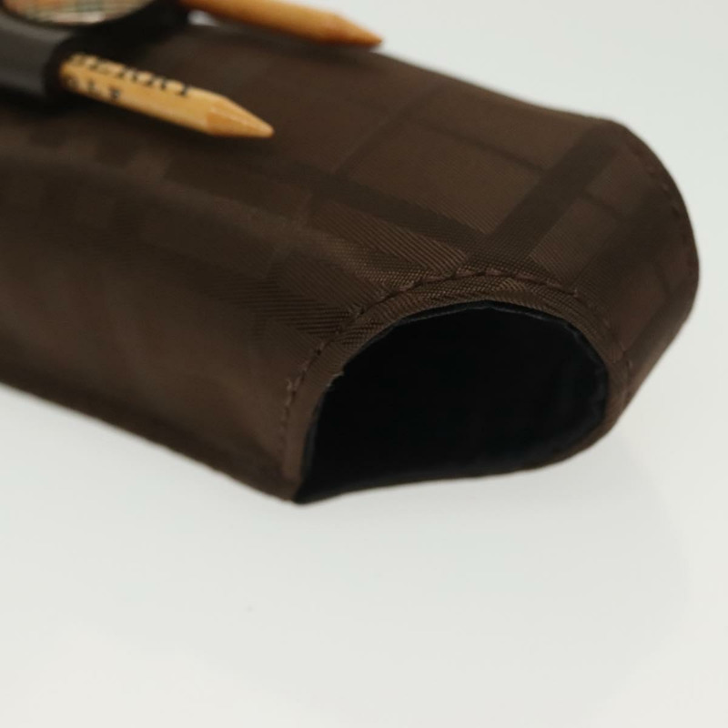 【日本直送】BURBERRY 高爾夫球盒 尼龍 棕色 銀色 正品 138917-13