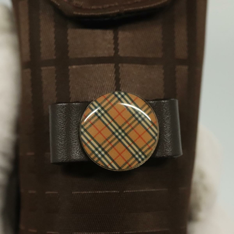 【日本直送】BURBERRY 高爾夫球盒 尼龍 棕色 銀色 正品 138917-17