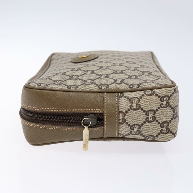 【日本直送】GUCCI GG Plus Supreme 手拿包 PVC 米色 正品 ep10321-4