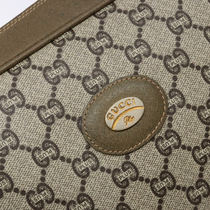 【日本直送】GUCCI GG Plus Supreme 手拿包 PVC 米色 正品 ep10321-12