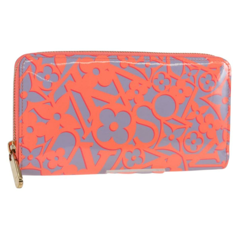【日本直送】LOUIS VUITTON Sweet Monogram Zippy 皮夾長版皮夾橘色 M90124 正品 138929V-0
