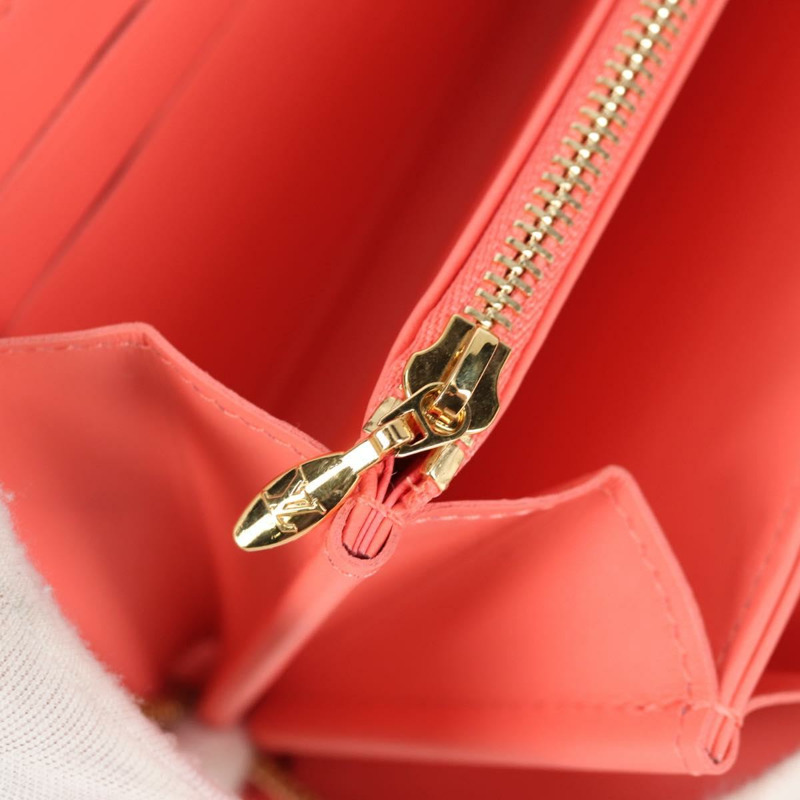 【日本直送】LOUIS VUITTON Sweet Monogram Zippy 皮夾長版皮夾橘色 M90124 正品 138929V-8