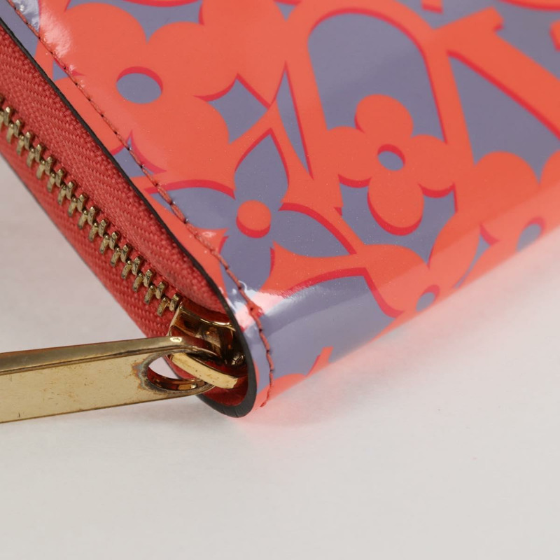 【日本直送】LOUIS VUITTON Sweet Monogram Zippy 皮夾長版皮夾橘色 M90124 正品 138929V-13