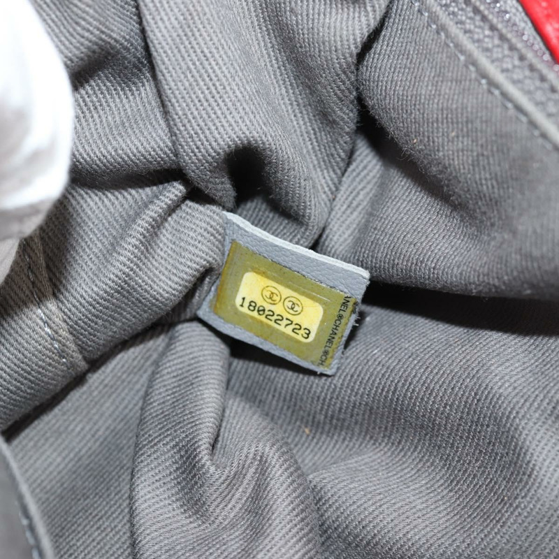 【日本直送】香奈兒 Matelasse 鏈條單肩包 皮革 紅色 銀色 CC 正品 138982A-10