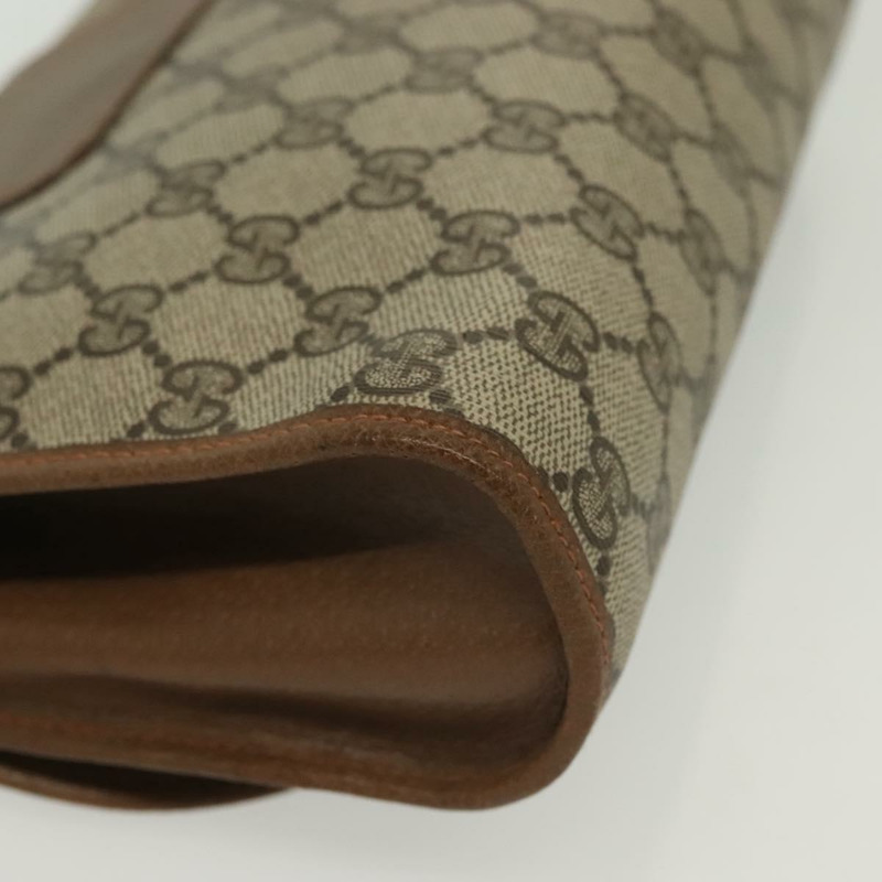 【日本直送】GUCCI GG Supreme 織帶雪莉線手拿包 PVC 米紅色 89 01 030 正品 ep10148-9