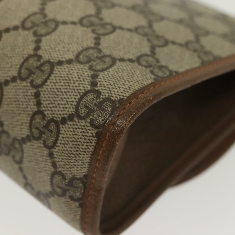 【日本直送】GUCCI GG Supreme 織帶雪莉線手拿包 PVC 米紅色 89 01 030 正品 ep10148-10