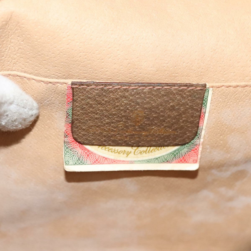 【日本直送】GUCCI GG Supreme 織帶雪莉線手拿包 PVC 米紅色 89 01 030 正品 ep10148-13