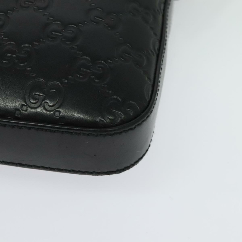 【日本直送】GUCCI GG 帆布 Guccissima 單肩包 皮革 銀色 黑色 406410 正品 137990-10