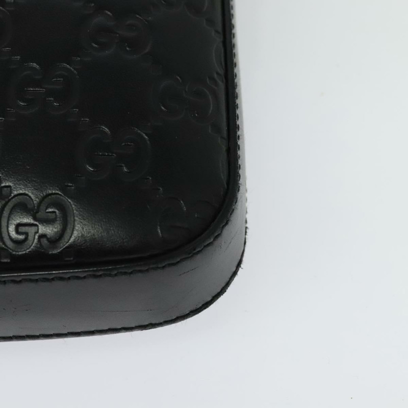 【日本直送】GUCCI GG 帆布 Guccissima 單肩包 皮革 銀色 黑色 406410 正品 137990-12