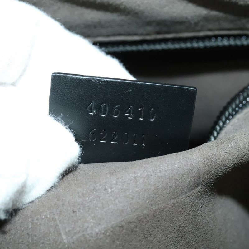 【日本直送】GUCCI GG 帆布 Guccissima 單肩包 皮革 銀色 黑色 406410 正品 137990-21
