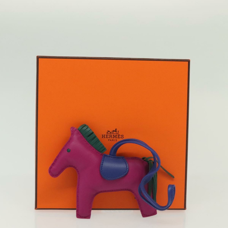【日本直送】愛馬仕 Rodeo Charm 中型皮革紫色正品 138880M-7
