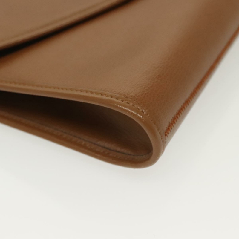 【日本直送】Christian Dior 鏈條肩背包 皮革 棕色 金色 正品 137909-9