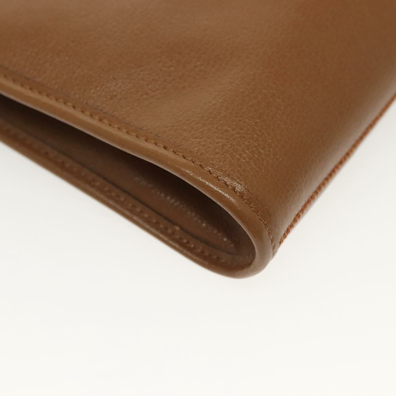 【日本直送】Christian Dior 鏈條肩背包 皮革 棕色 金色 正品 137909-11