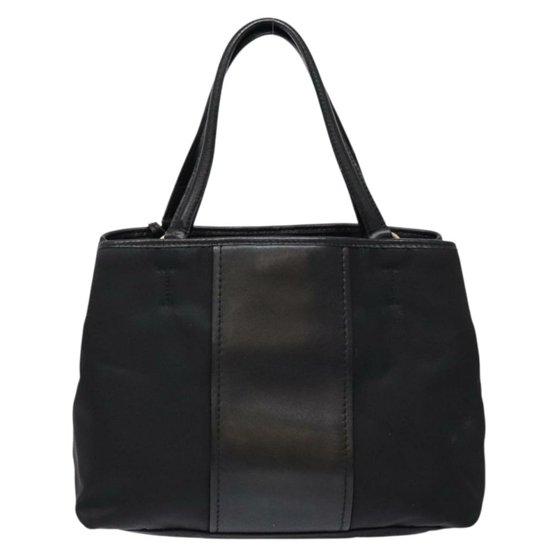 【日本直送】Salvatore Ferragamo Vala 手提包 尼龍 黑金 正品 hk2909-1