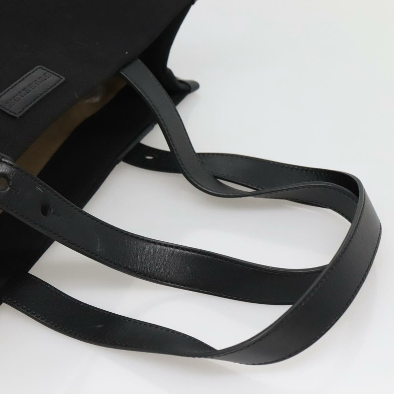 【日本直送】BURBERRY 帆布手提包 黑色 正品 BA5108-6