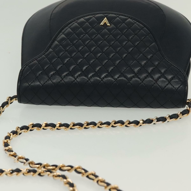 【日本直送】華倫天奴 (VALENTINO) 鏈條單肩包 皮革 海軍藍 金色 正品 bs28987-5