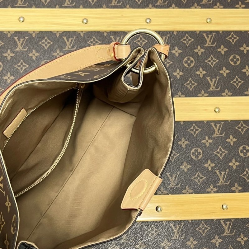 LV graceful老花hobo肩背包31*29*14 98新配件塵袋-5
