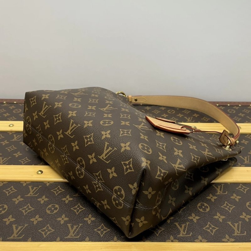 LV graceful老花hobo肩背包31*29*14 98新配件塵袋-6