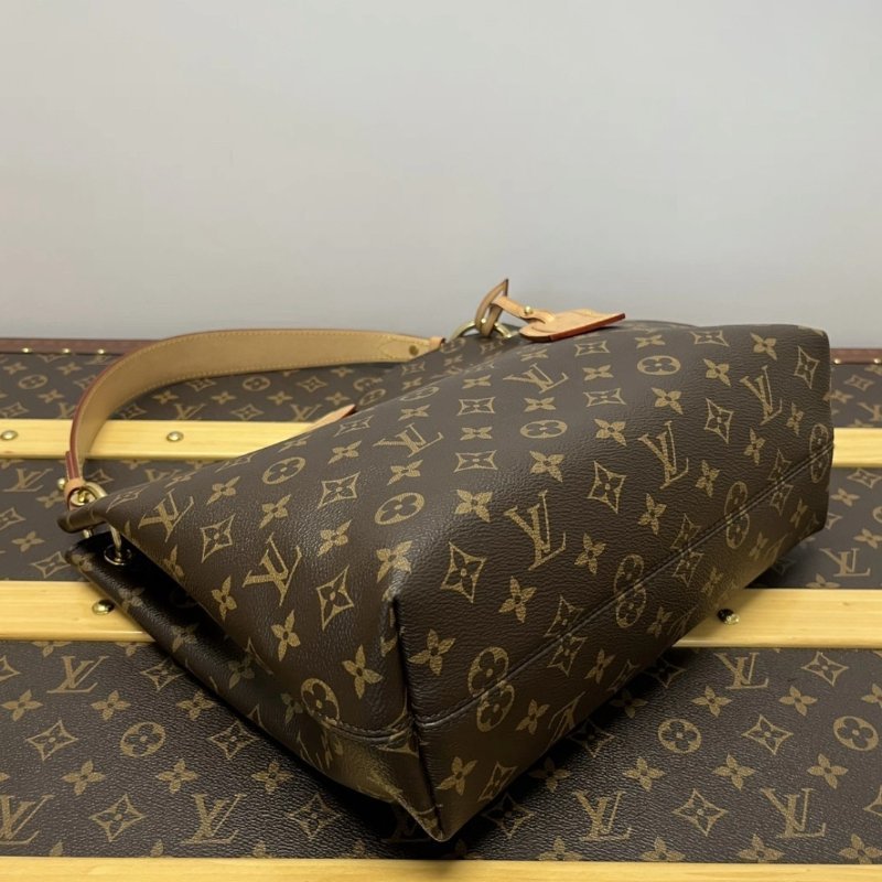 LV graceful老花hobo肩背包31*29*14 98新配件塵袋-8