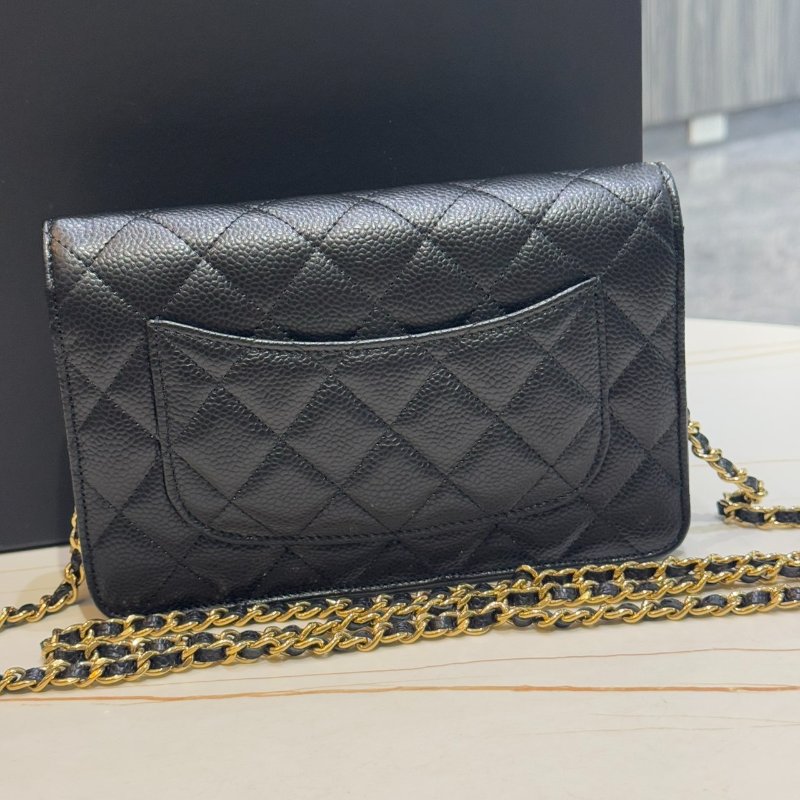 *SHIHNA名牌精品*  CHANEL 新版WOC菱格紋荔枝牛皮金鍊包 (晶片款)-5