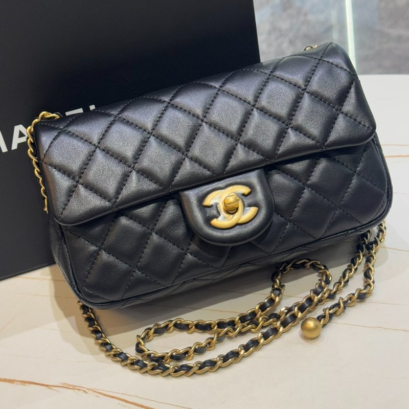 *SHIHNA名牌精品* CHANEL核桃金球迷你口蓋包20cm (晶片款)-8