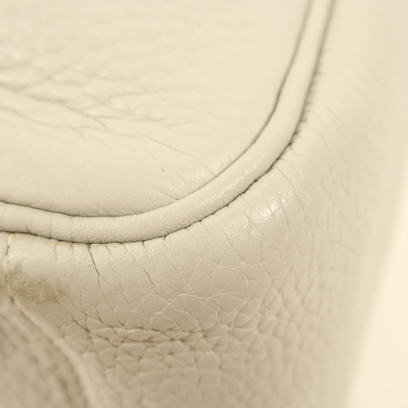 HERMES Clemence皮革Lindy 30銀扣手挽肩背兩用袋Gris Perle-7