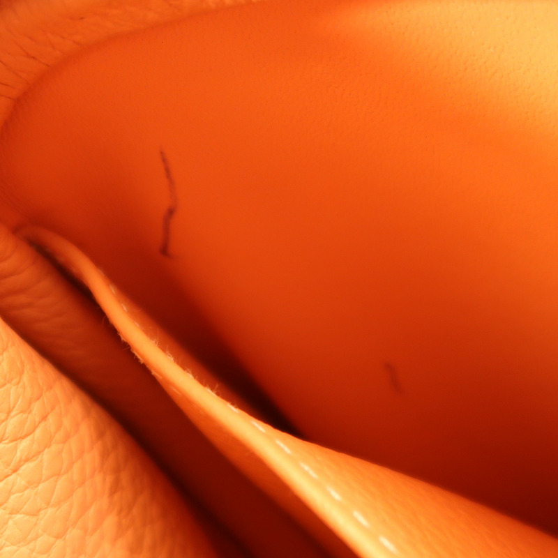 HERMES Clemence皮革Lindy 30銀扣手挽肩背兩用袋Gris Perle-14