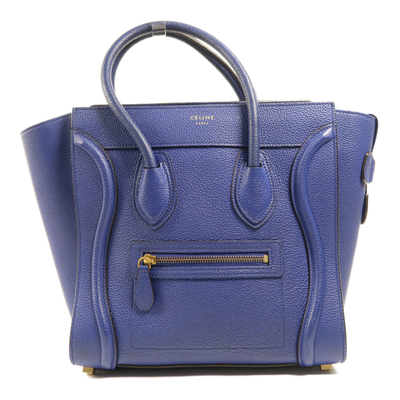 CELINE 牛皮皮革Micro Luggage金扣手挽袋-0