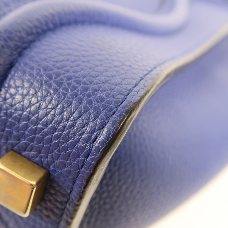 CELINE 牛皮皮革Micro Luggage金扣手挽袋-7