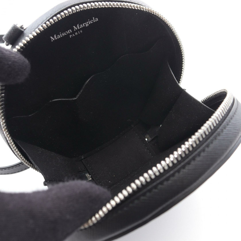 Maison Margiela 4 針肩斜背包 SA2VL0016 皮革黑色二手-2